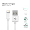 Handy Ladekabel + USB Kabel für Apple iPhone 14, 13, 12, 11, X, XS, XR, 8, 7, SE Smartphone - 3A Lightning 8 Pin Ladegerät 1m, Handyladekabel