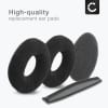 subtel Replacement Ear Pads for Sennheiser HD 25 HD 25-1 II, HD25 HD25-1 II, PC 150, PC 151, PC151 Headphone Covers 65mm Earpads Earphone Ear Cushion / Cups Headband Covers