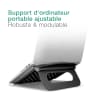 Support petit et léger pour PC portable : réglable en hauteur - fonction 3en1 : rehausseur, refroidisseur, stabilisateur