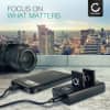 USB-dubbelladdare (Li-90B Li-92B) för Olympus TG-5 TG-4 TG-3 TG-1 Tough TG-Tracker Stylus XZ-2 + 1m + USB Kabel från CELLONIC