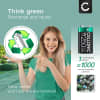 CELLONIC uppladdningsbart 9V batteri - 250mAh - förladdad och lång livslängd - 1x 9V / E-block / 6F22 / 6LR61 / AM-61 NiMH 1.2V för brandvarnare, trådlösa mikrofoner, leksaker eller fasta telefoner