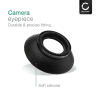 CELLONIC Øyemusling for Nikon D3 D3s D3X D4 D700 D800 D800E – DK-19 Plast Erstatning, Antirefleks EVF Øyestykke, Søkerdeksel, Beskyttelseshette