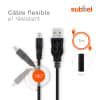 Câble U-4 4 Pin de 1.5m pour appareil photo Kodak EasyShare CX7430 CX6445 CX4200, EasyShare DX7590 DX7630 DX7440, DX6340 DX6440 DX6490, DX4330 DX4530 DX4900, DX3600 DX3900, EasyShare LS420 LS443 LS633 LS743, EasyShare Z7590 transfert de données noir PVC