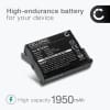 Batteri til DJI Osmo Action 5, BCX204 1950mAh fra CELLONIC