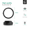 CELLONIC® ES-68 II Solblender for Canon EF 50mm f/1.8 STM Objektiv Motlysfilter Solskjerm Linse hette Lens Hood Plast