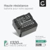 Batterie 1320mAh pour appareil photo Panasonic HDC-SD1, HDC-SD10, HDC-SD3 - Remplacement modèle DMW-BLA13 VW-VBG070 VW-VBG130 VW-VBG70