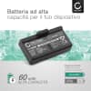 BA90, BA 90, E 180 Batteria di ricambio per Sennheiser Audioport A1, HDE, HDI, RI, E90 Set90, E180 Set180 60mAh , pila sostitutiva per cuffie, apparecchi, headset, auricolari