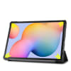 Flipfodral för Samsung Galaxy Tab S6 Lite (SM-P610 / SM-P615) surfplatta/tablet - svart Konstläder skydd som håller hörn, kanter och display hela - vikbart fodral som agerar stativ åt ipad/tablet/surfplatta