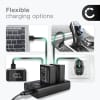 USB Dual Charger (NP-W126S NP-W126) for FujiFilm X-T3 X-T30 X-T20 X-T2 X-T100 X-T10 X-T1 X-Pro3 X-Pro2 X-E3 + 1m + USB Cable from CELLONIC