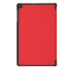 Lomme + Skærmbeskytter glas til Samsung Galaxy Tab A 10.1 2019 (SM-T510 / SM-T515) - Kunstlæder, rød taske lomme sag