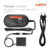 Strømforsyning for Leica D-Lux, Lumix DMC-LX100, DMC-GX7 -GX80, DMC-TZ80, DC-TZ90 -TZ91 AC-adapter DMW-AC8 + DMW-DCC11 DC-kobling – Dummy-batteri – Batterieliminator fra subtel
