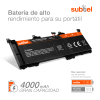 Batería para portátiles ASUS GL502VS / GL502VY / GL502VSK / GL502VY / G502VS / FX502VS - 4000mAh 15.2V