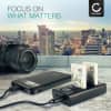 USB dobbel lader (EN-EL5) for Nikon CoolPix P510 P530 P520 P500 P300 P100 P90 P80 P6000 P5100 P5000 S10 5200 + 1m + USB Kabel fra CELLONIC