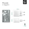 Caricatore USB 2 a ricarica rapida: Adattatore di ricarica per iPhone 15, iPhone 14, Samsung 23, Huawei, Xiaomi, telefono cellulare, smartphone, tablet, altoparlanti, cuffie e altro ancora - con 3,4A 17W