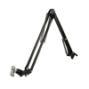 360 degrés Tablette Support de table pour iPad / iPad mini / iPad Air, Galaxy, Mediapad, aluminium, noir - Support universel, col de Cygne, Bras Pivotant