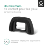 Œilleton Silicone pour appareil photo Nikon D7100 D200 D300 D70s D80 D90 - oculaire de viseur optique pour photographe - pièce de rechange DK-21