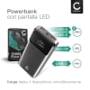 20000mAh Power Bank Carga Rápida USB C PD 22.5W pantalla LED - Batería externa gran capacidad para iPhone, iPad, Airpods, Galaxy, Huawei, Switch o PSP - negro