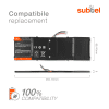 Batteri for Acer Aspire V5 473, 552, 572, 573, Aspire V7 481, 581, AP13B3K, AP13B8K 3000mAh + Verktøy fra subtel