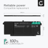 Batteri for Dell Latitude 7420, 7320, 5320, 7520, 13 5320, Dell 7FMXV, 4M1JN, 9JM71 3600mAh 15.2V fra CELLONIC
