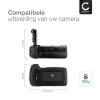 CELLONIC® Battery Grip BG-E21 voor Canon EOS 6D Mark II - Multifunctionele batterij greep voor LP-E6N - vertical grip portret greep