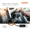 Billaddare för Navigon (mini USB) GPS & navigator med snabb 5V 1A / 1000mA laddning och 1.1m USB-kabel / laddsladd