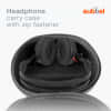 Headphone case for Sennheiser HD 25, 25-1, 25-1 II, HD25, HD25-1 Beyerdynamic DT880 Pro Teufel Aureol ASUS ROG Strix Fusion, Cerberus Gaming Headset Sony MDR-Serie, MDR-XB950B1, MDR-XB950N1 - Beskyttende støtsikker Hard Case til øretelefoner- svart