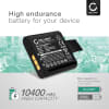 Batteri for PURE Avalon N5 / Evoke D4, D6, F4, H4, H6, S340b, Sensia 200D Connect 10400mAh fra CELLONIC