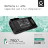 Batteria sostitutiva KNB-L2 per KENWOOD TK-5230 TK-5330 NX-5000 Affidabile pila CELLONIC® da 2800mAh walkie talkie ricetrasmittente radio telefono satellitare