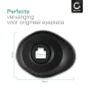 CELLONIC® Zoeker oogschelp voor brilgebruiker: Eyeshell vervanging/ reserve opzetstuk compatibel met Sony Alpha 7, Alpha 9, Alpha 9 II Eyecup Viewfinder camera oculaire glasses