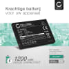 Batterij compatibel met Doro Primo 406 / Primo 413 / Primo 414 - RCB413 1200mAh vervangende accu reservebatterij extra energie