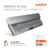 Batteria subtel® 451-10645 per notebook Dell Latitude E4200 / Latitude E4200c Affidabile ricambio da 4400mAh Sostituzione ottimale per computer portatile laptop Dell