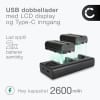 2x Batteri for Sony VX1000 VX2000 VX2100 HDR-FX1 HDR FX7E FX1000 PD150 PD170 NPF330 NPF730 kamera - Reservebatteri NP-F550 F330 F750 2600mAh + USB Dobbel Batterilader , Kamerabatteri Lader