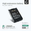 Batteri for Yaesu FT-1DR, FT-2DR, FT-3D, FT-8DR, SBR-14Li, VX-8DR, VX-8GR, VX-8R 3.7V 2000mAh Lithiumion fra CELLONIC