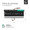 Batterie de rechange pour ordinateurs portables Acer Spin 5, Chromebook 13, Extensa 2519, Extensa 2508, Acer AC14B13J - 2200mAh 11.4V 