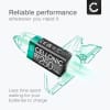 CELLONIC uppladdningsbart 9V batteri - 250mAh - förladdad och lång livslängd - 1x 9V / E-block / 6F22 / 6LR61 / AM-61 NiMH 1.2V för brandvarnare, trådlösa mikrofoner, leksaker eller fasta telefoner