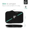 CELLONIC skal för 8 tums surfplatta - universellt tablet-skydd i svart Nylon – Skyddande vattenresistent fodral med stötdämpande bubblor (anti-shock bubbles)