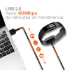 Cable USB para FitBit Ace 2 / Inspire / Inspire HR - Cable de Carga y Datos  1A negro PVC