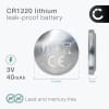 CELLONIC CR1220 Knappecellebatterier (Lithium, 40mAh, 3V) til Klokker, Kalkulatorer, Sensorer – x6-Pakke