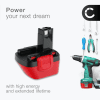 2x Batteri for Bosch GSR 12V, GSR 12, PSR 12, PSR 1200, GSB 12-2, GLI 12 V, PAG 12V, Exact 12 12V  3Ah NiMH fra CELLONIC
