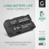 2x Batteri för Panasonic NV-DX1 NV-GS280 GS250 VM-H775 RCA Pro-V730 kamera med hög 2000mAh kapacitet + laddare för uppladdningsbara kamerabatterier