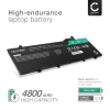 Battery for Lenovo ThinkPad T480s, 01AV478, 01AV479, L17L3P71, L17M3P71 11.55V 4800mAh from CELLONIC