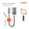 USB OTG Kabel für Xiaomi 13 Ultra,13 Pro, Redmi Note 11, 10, 10 Pro, Mi 11 Handy - OTG Adapter USB C Type C Stecker auf USB A Buchse - USB Host Anschluss, On The Go Adapterkabel silber