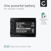 2x Batteri for Sony Alpha 7 IV, A6700, A6600, A7C, A7S III, A7R III, A1, A9, 2040mAh fra CELLONIC