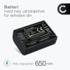 Batteri for Sony FDR-AX33 AX53 AX100e HDR-PJ810 PJ530e PJ330e PJ260 HDR-CX625 CX190 CX220 CX250 CX280 Kameraer 650mAh fra CELLONIC