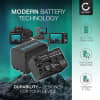 2x Batteri for Sony CCD-TVR118 CCD-TRV138 HDR-HC1 GV-D1000 HDR-SR1 DCR-PC100 kamera - Reservebatteri NP-FM50 NP-FM30 3200mAh + USB Dobbel Batterilader DCC-L50B AC-VQ50, Kamerabatteri Lader