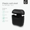 Lomme for Apple AirPods AirPods 2 - Silikon, svart shell pocket tasker