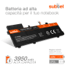 Batteria subtel® B31N1534 per notebook ASUS ZenBook UX510UW / UX510UX Affidabile ricambio da 3950mAh Sostituzione ottimale per computer portatile laptop ASUS