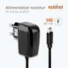 subtel® 5V Charger for Power Supply 1A / 1000mA Power Cord 1.1m Charging Lead