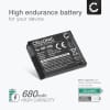 2x Batteri for Fuji Instax mini99 600mAh fra CELLONIC
