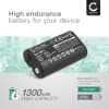 Batteri for Rode VideoMic Pro Plus, Rode Performer TX-M2 1300mAh fra CELLONIC